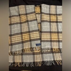 Highland Tweeds Plaid lambwool shawl, cape.